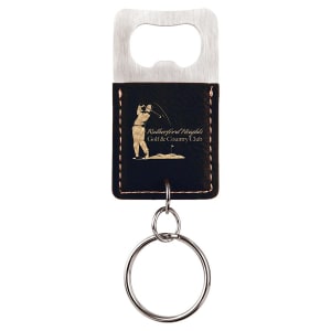 Leatherette Keychains - Engraved with your design or logo