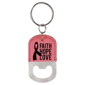 Leatherette Keychains - Engraved with your design or logo