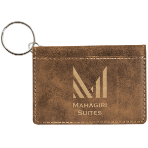 Leatherette Keychain ID Holder