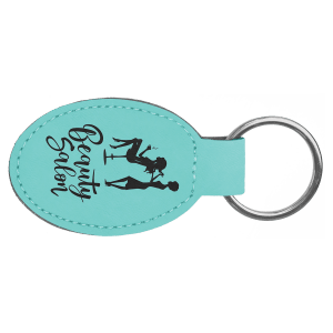Leatherette Keychains - Engraved with your design or logo