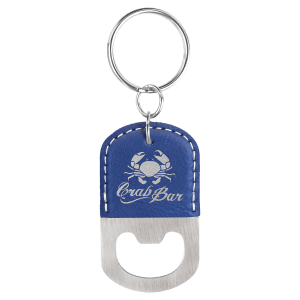 Leatherette Keychains - Engraved with your design or logo