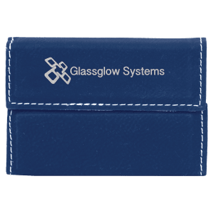 Laserable Leatherette Hard Business Card Holder