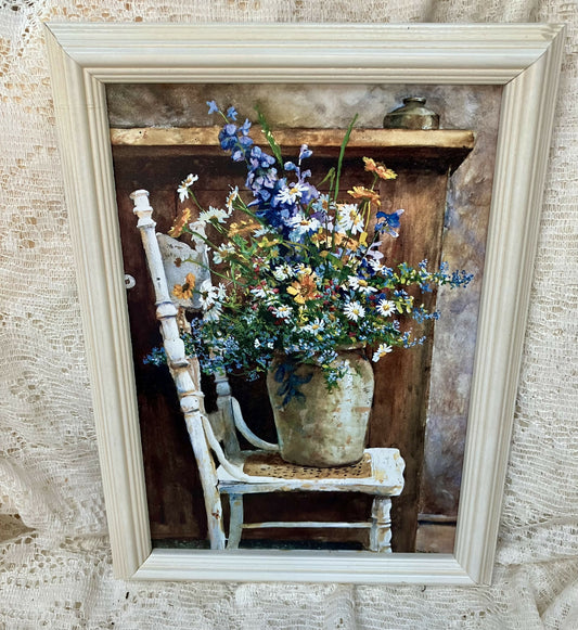#2857 Vtg morning arrangement picture