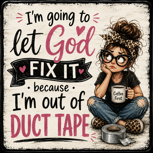 God Fix It Square Magnet