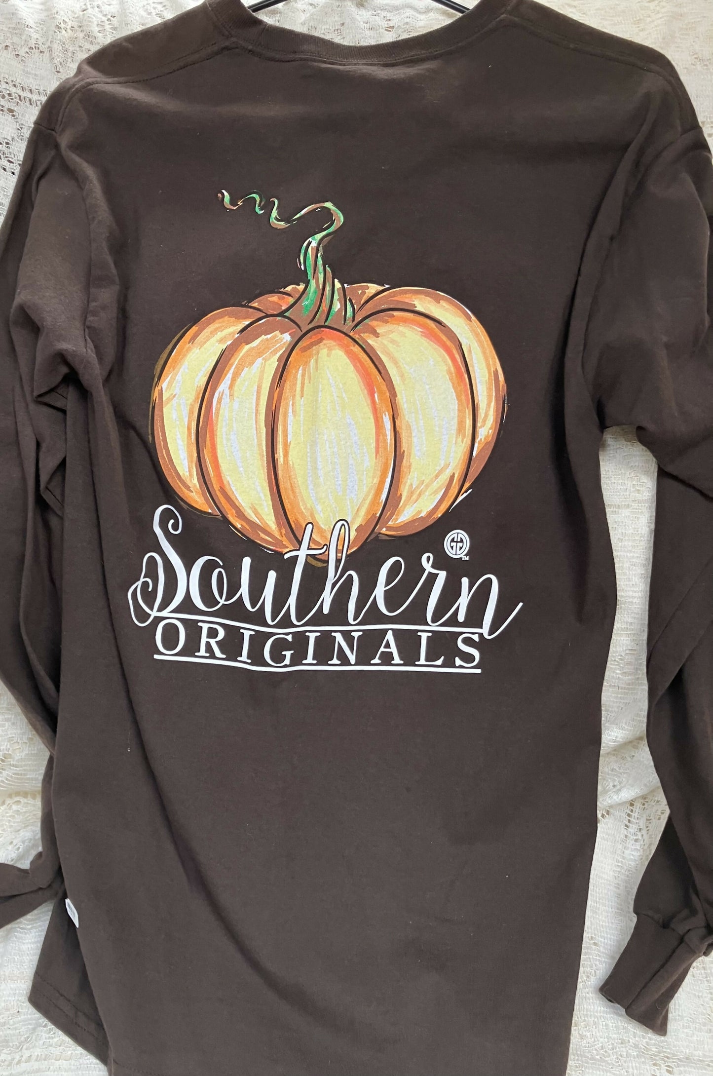 #3271 GGO L/S Brown fall tee