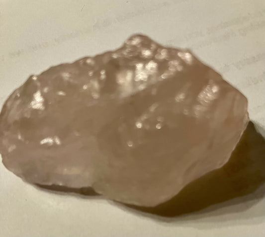 #2293 raw rose quartz