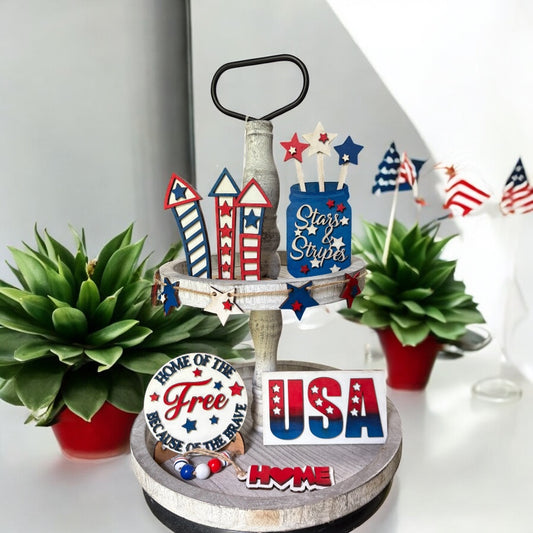 Tier Tray - Stars and Stripes