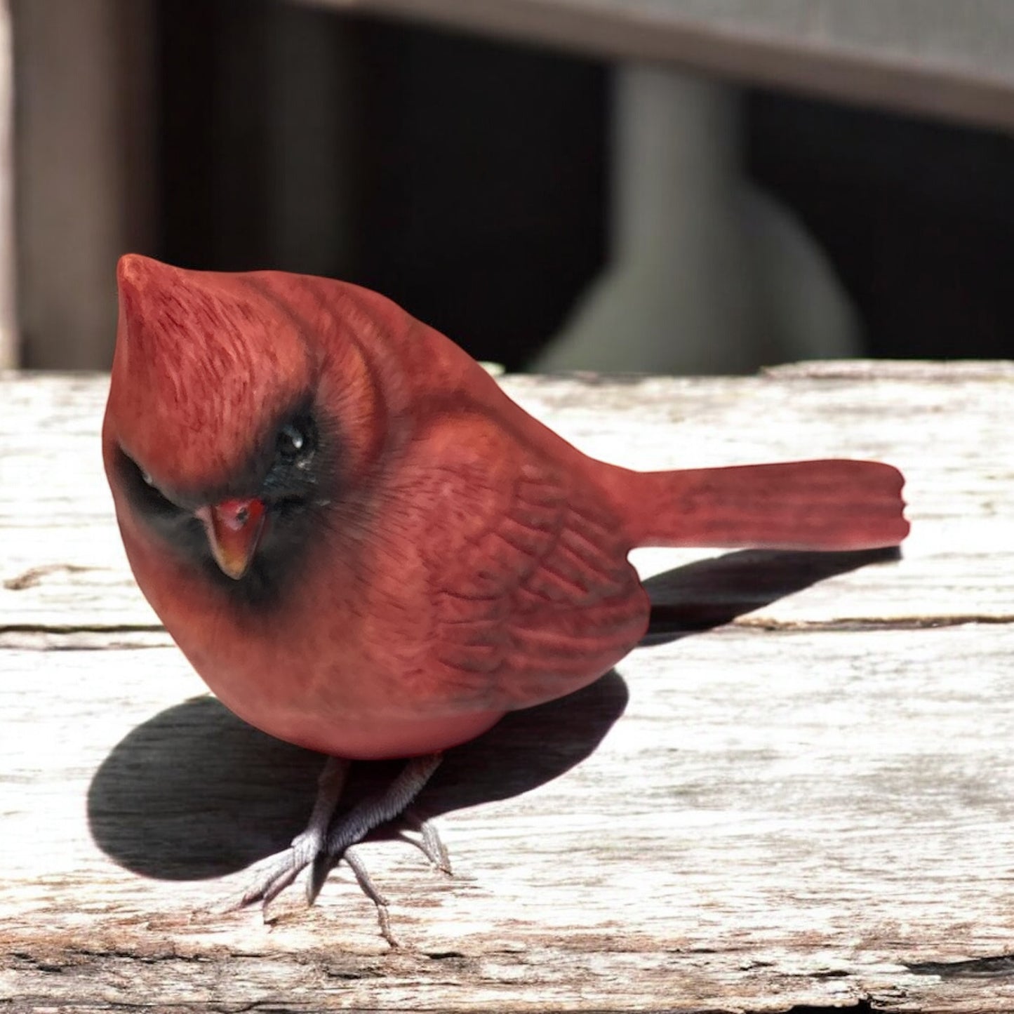 Small Red Cardinal Figurine