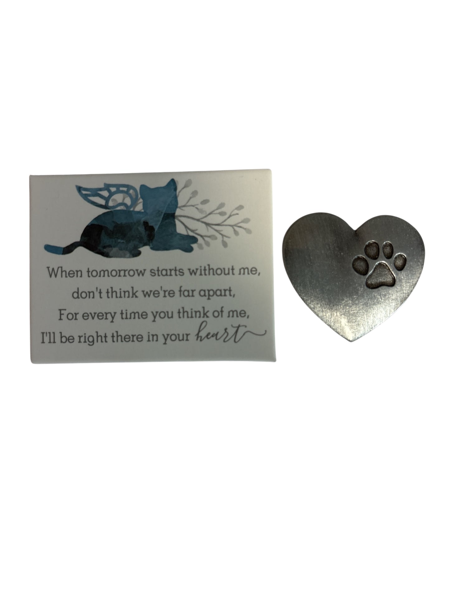 Pet Memorial Heart Token