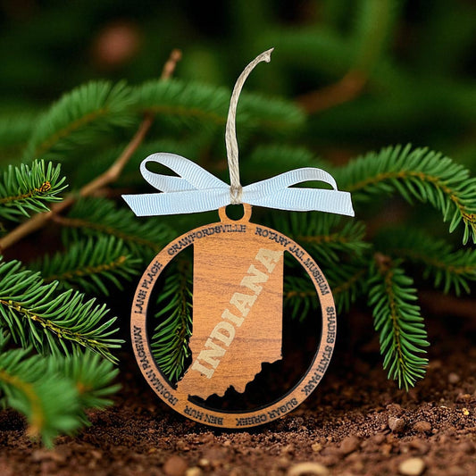 Local Indiana Ornament