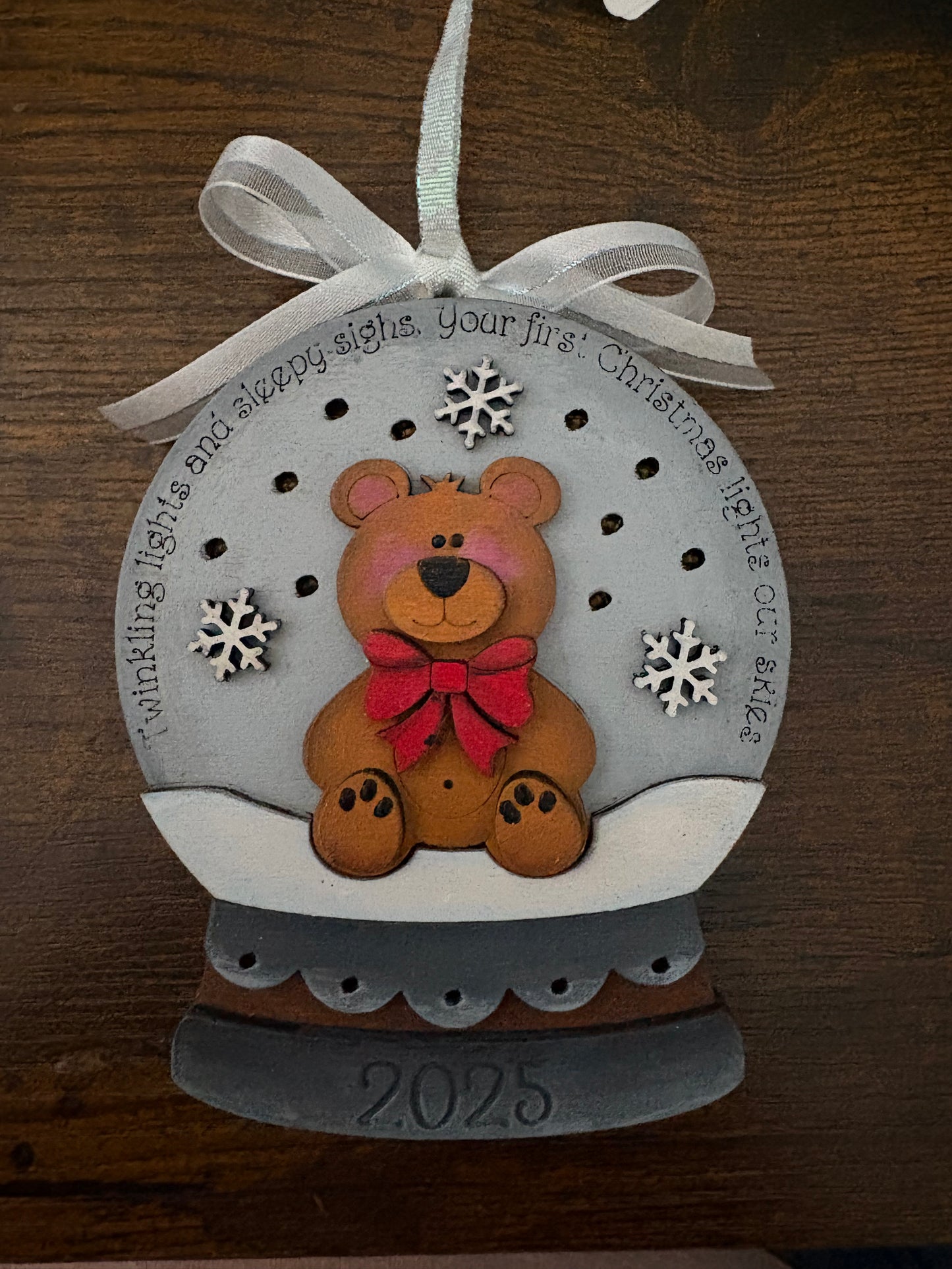 Baby Bear Ornament - Light Up