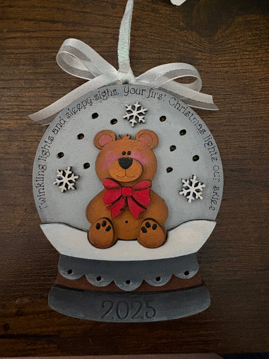 Baby Bear Ornament - Light Up