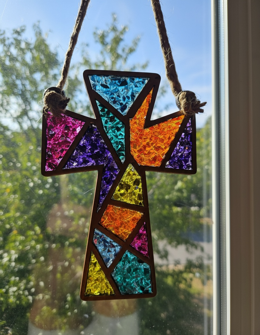DIY Kit - Cross Sun Catcher