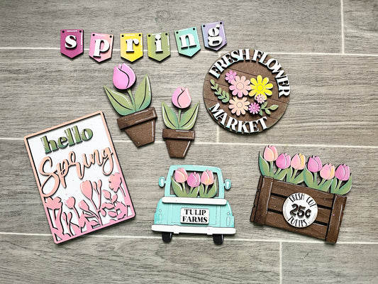 DIY - Fresh Flower Market Tier Tray Set