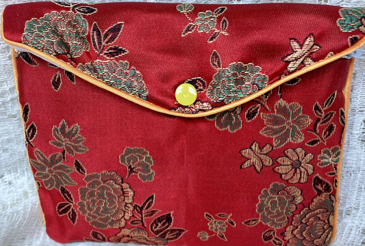 #2958 Embroidered coin /jewelry pouch