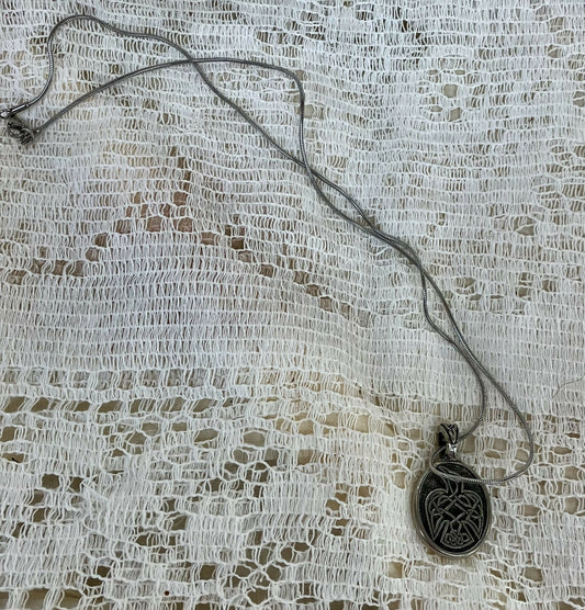 Celtic raven necklace #2792