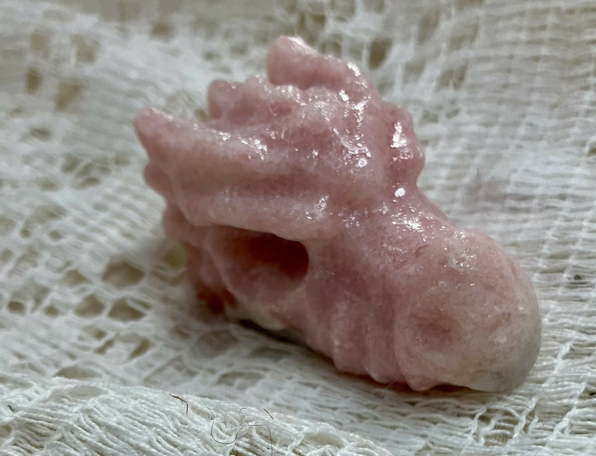 #3301 2" dragon skull pink opal 54 gr