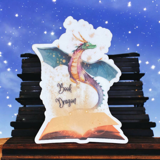 Book Dragon Sticker