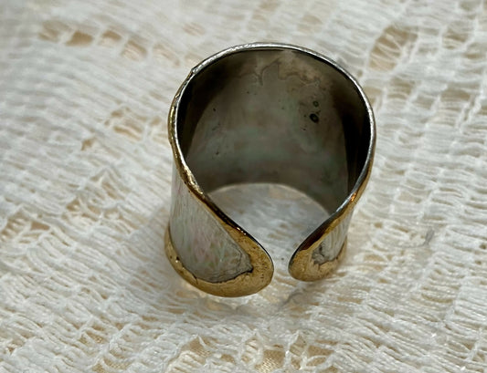 #1250 Anju multi tone peace ring