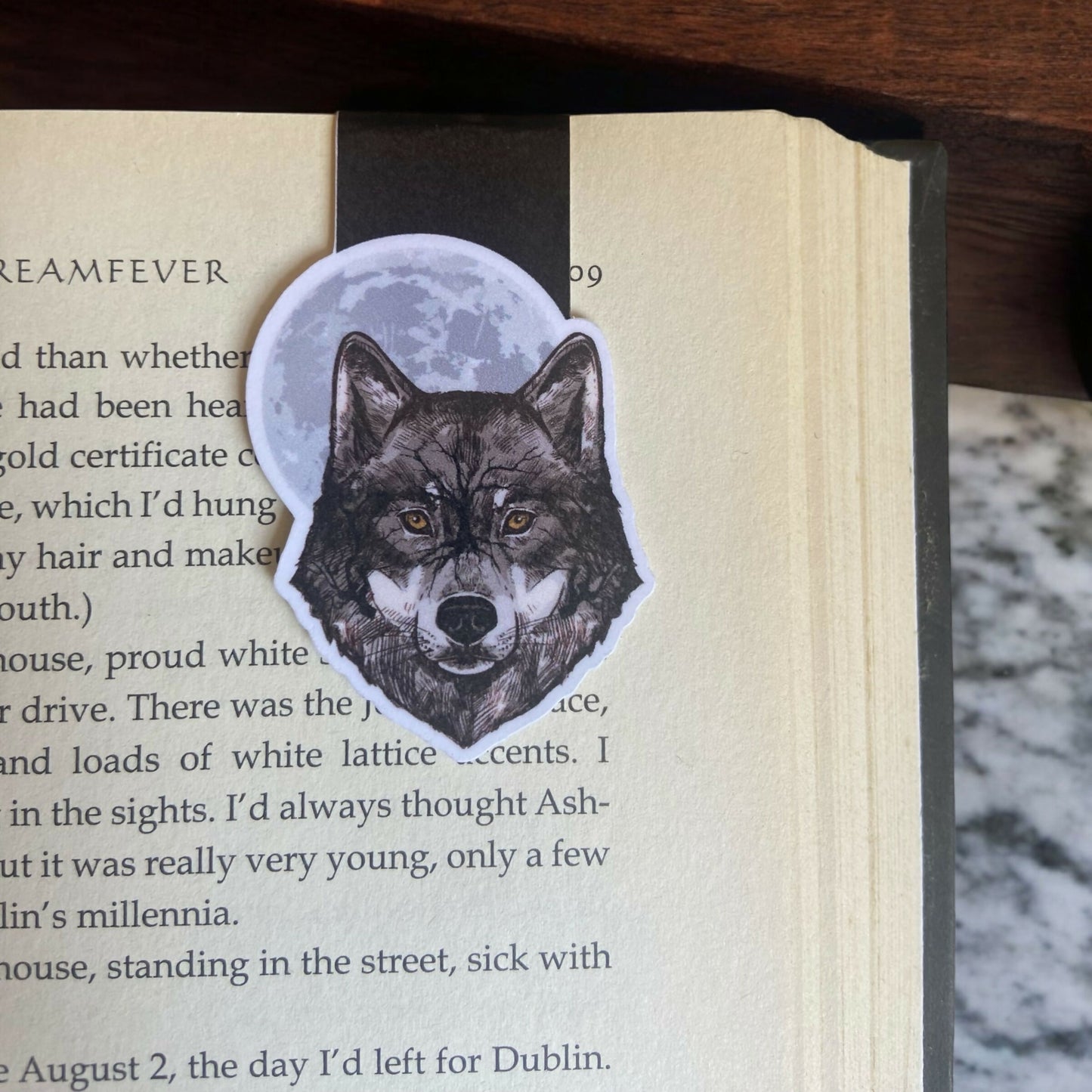 Wolf Magnetic Bookmark