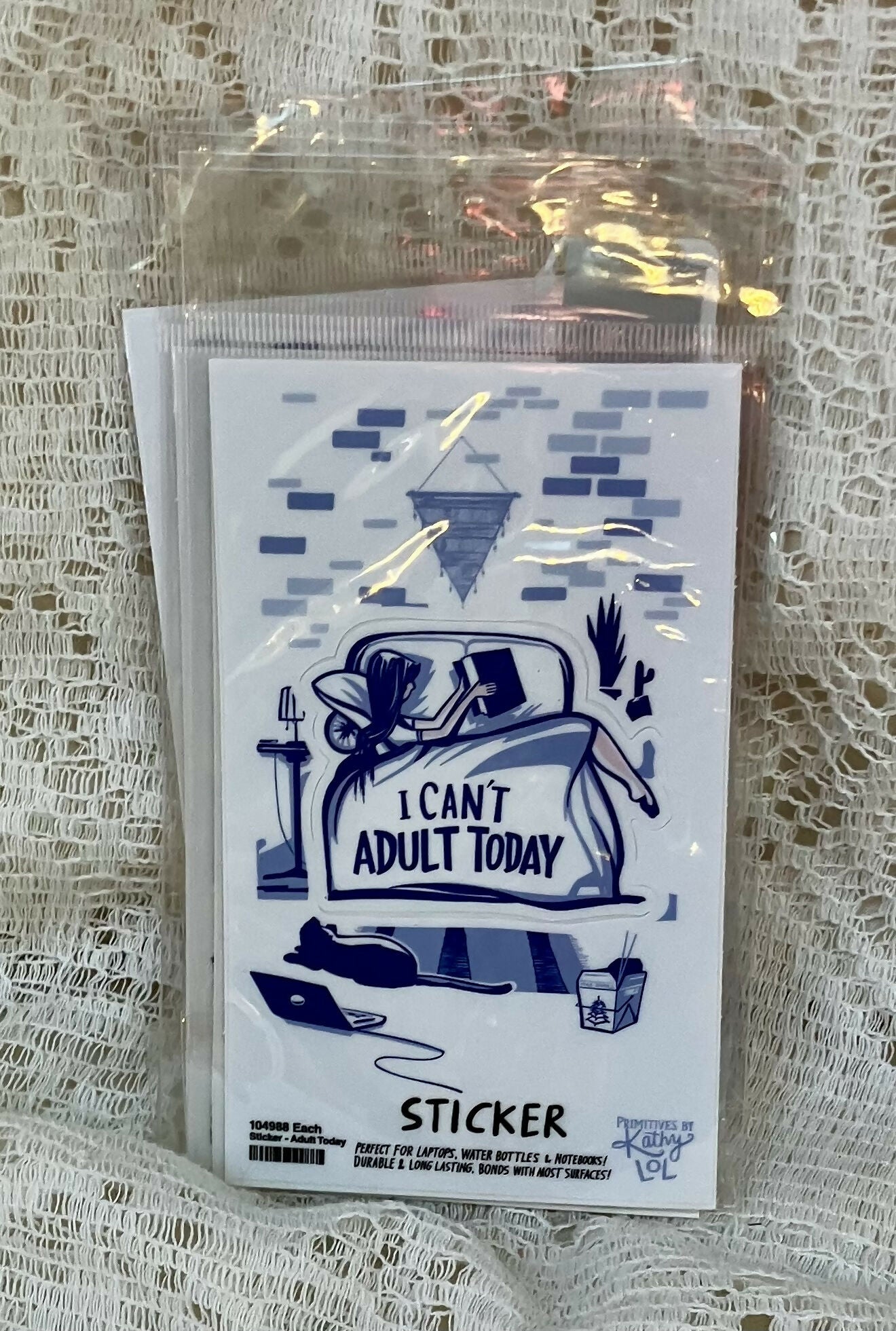 I can't adult sticker #2888