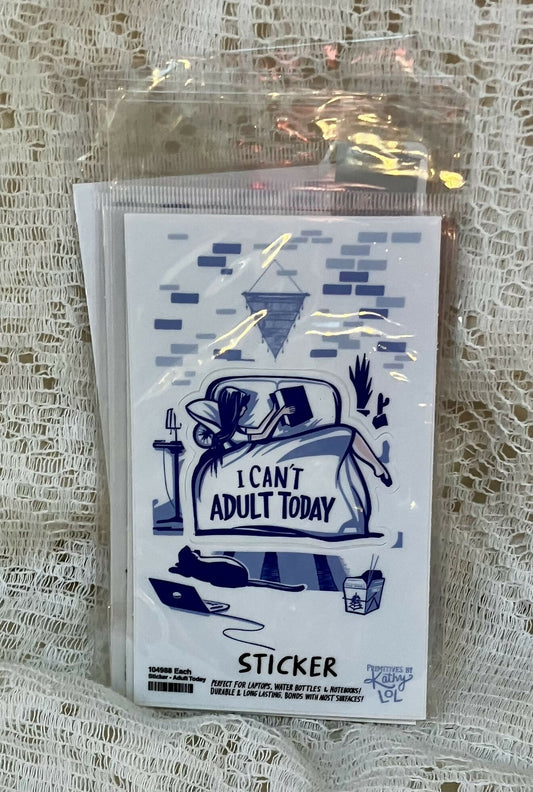 I can't adult sticker #2888