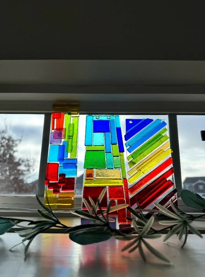 Fused Glass Sun Panel