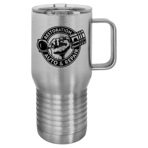 20oz Polar Camel Travel Tumbler w/handle - Engraved with New Ross Logo