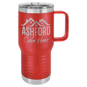 20oz Polar Camel Travel Tumbler w/handle - Engraved with New Ross Logo