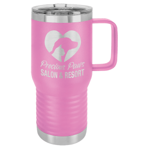 20oz Polar Camel Travel Tumbler w/handle - Engraved with New Ross Logo