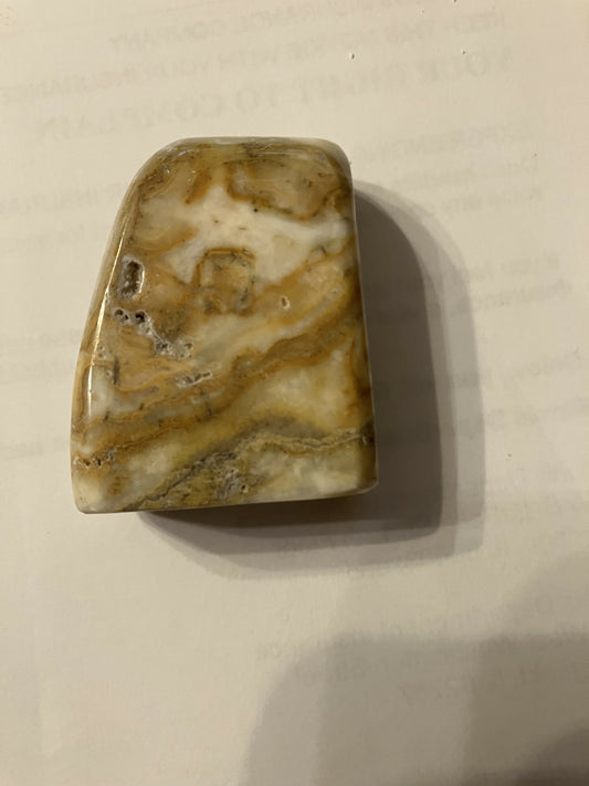 #2548 Bumble bee calcite free form