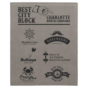 Laserable Leatherette Plaque - your engraving