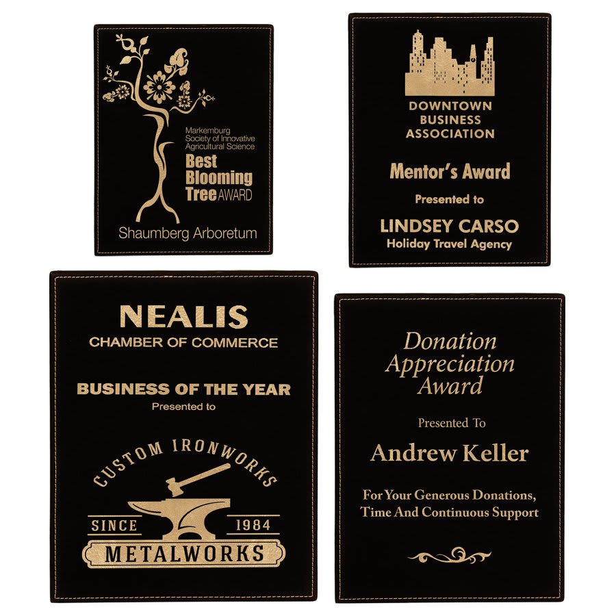 Laserable Leatherette Plaque - your engraving