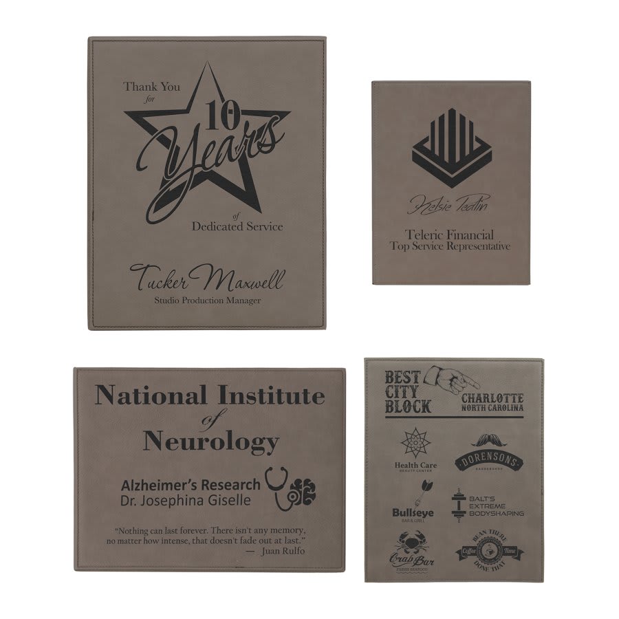 Laserable Leatherette Plaque - your engraving
