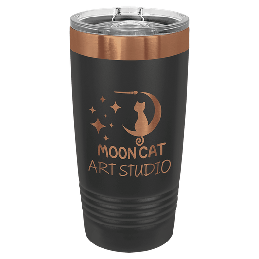 Ion Plated Black with Rose Gold Drinkware