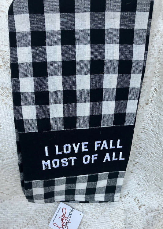 #2705 buffalo plaid towel