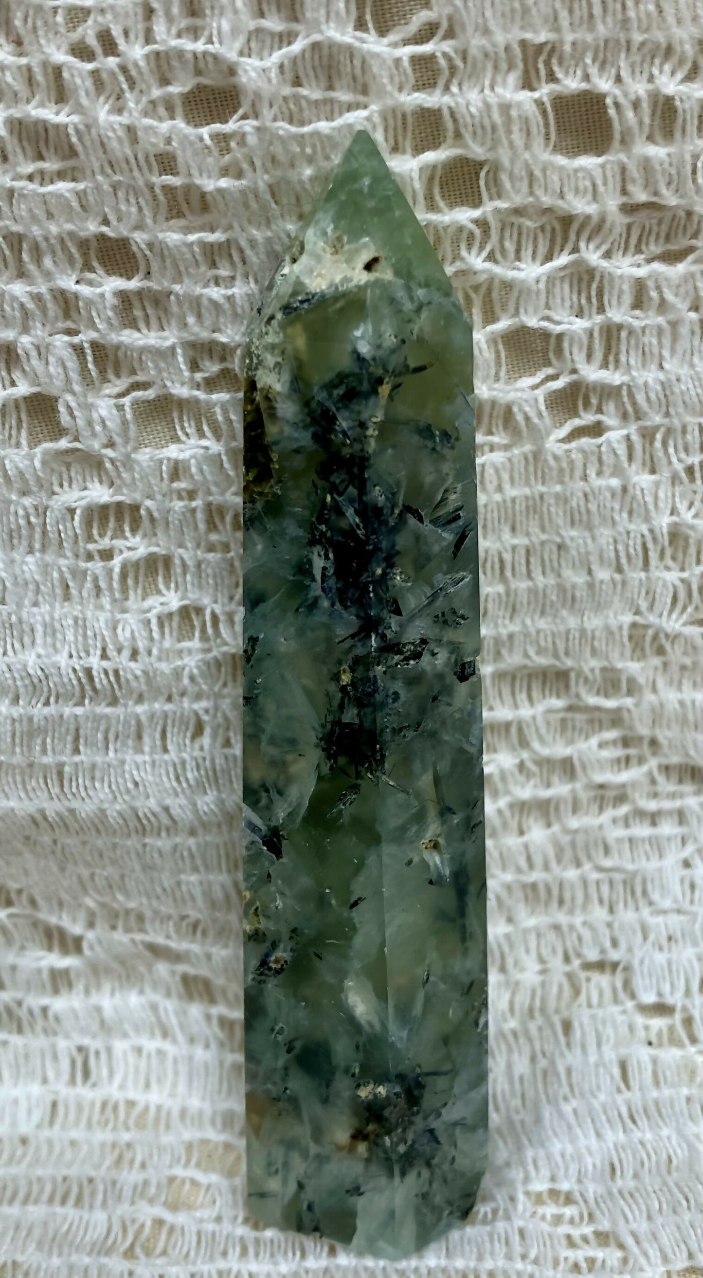 #3222 3" Prehnite tower 42gr