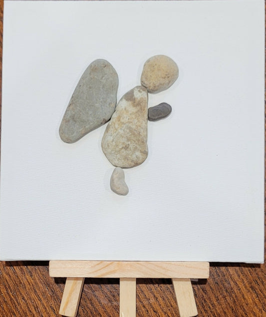 73 angel w/easel 4x4