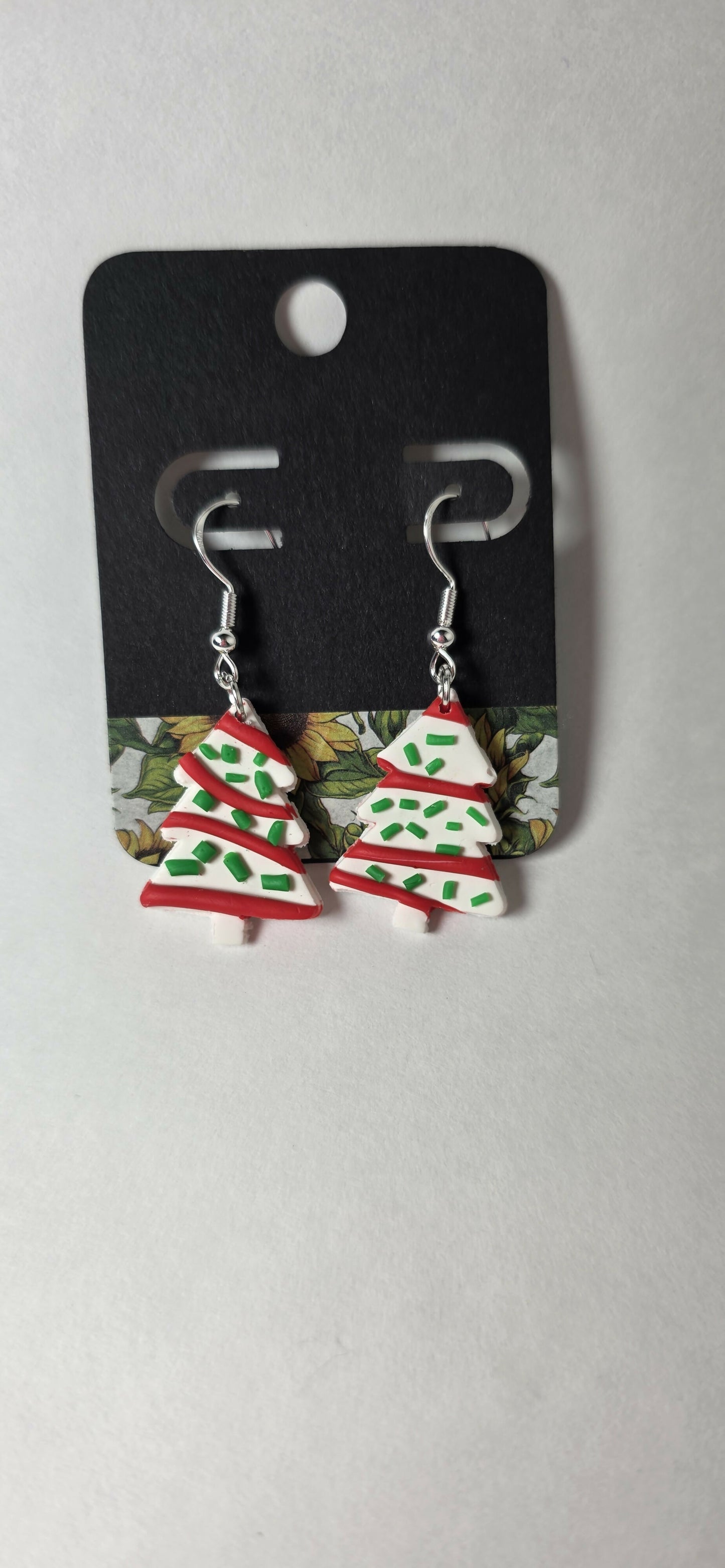 Christmas Tree Cake Earrings