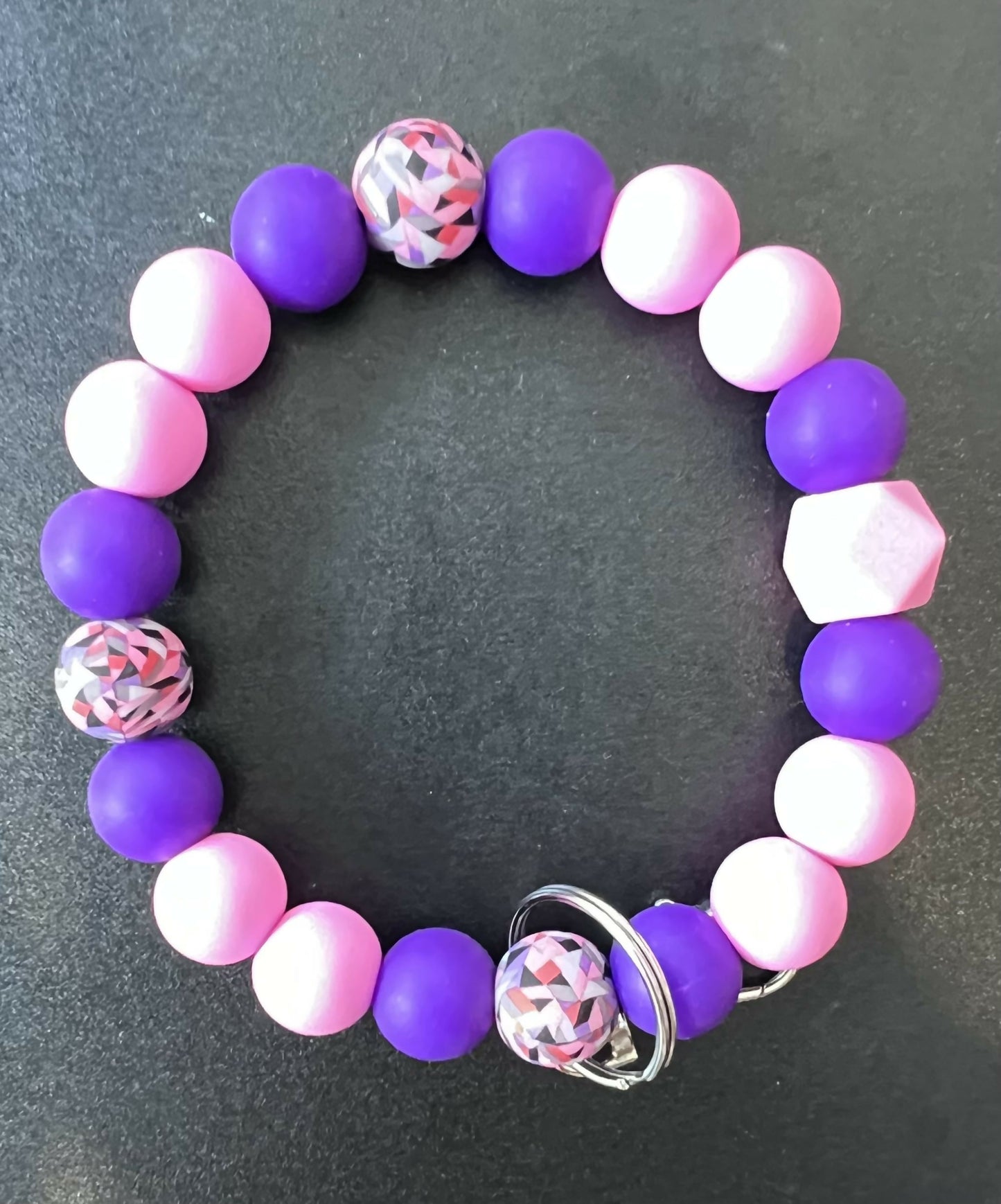 Pink Purple Wristlet