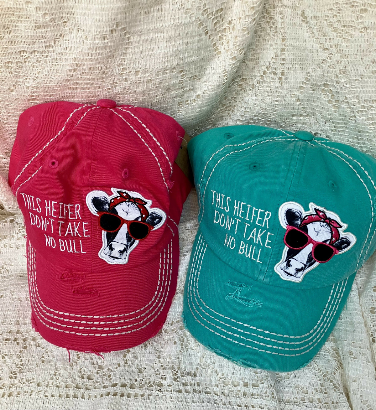 #196 Hat-this heifer