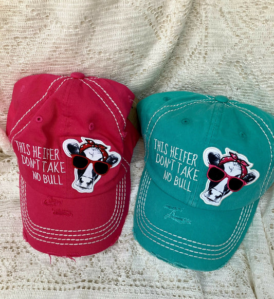 #196 Hat-this heifer