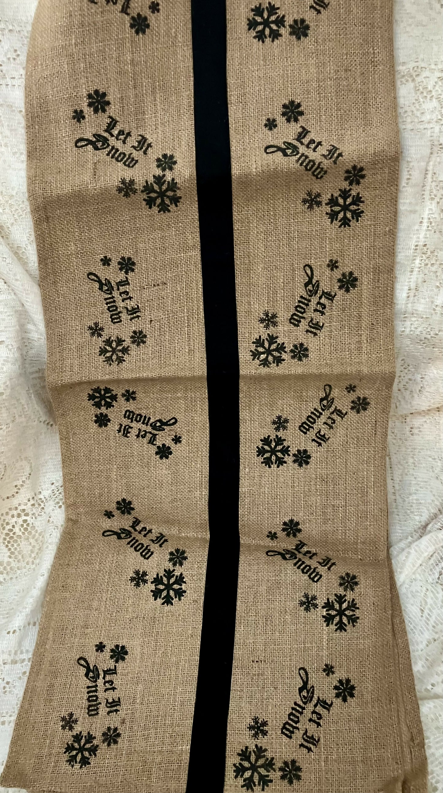 Let it snow table runner 14 x 72 #1914