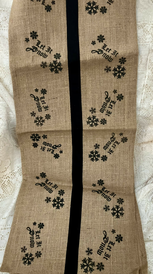 Let it snow table runner 14 x 72 #1914