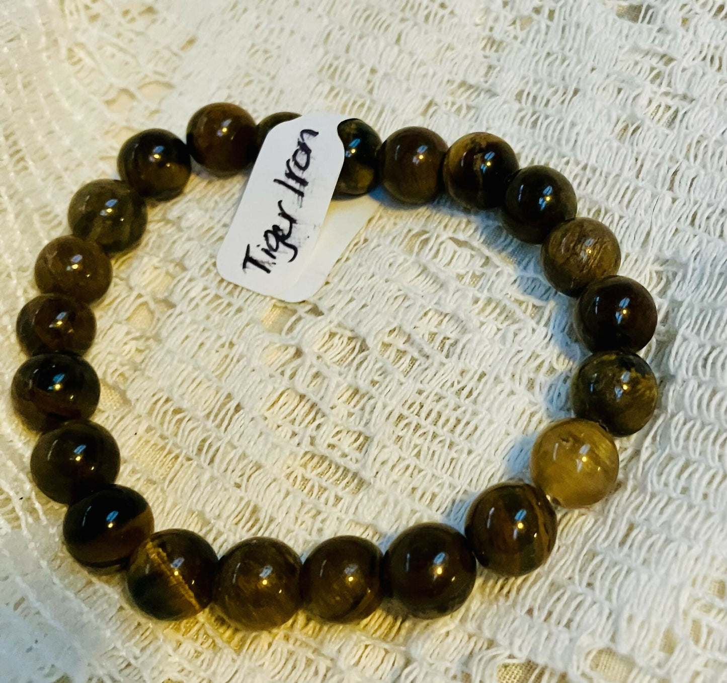 Tiger iron crystal bracelet #1122