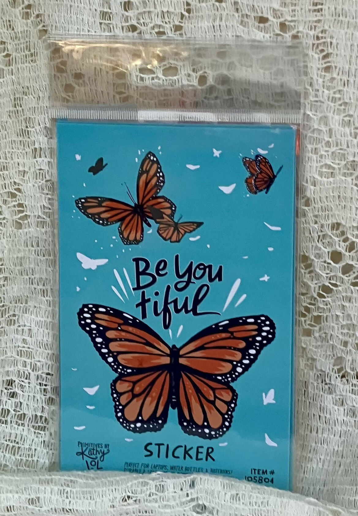 Blue beautiful sticker #2956