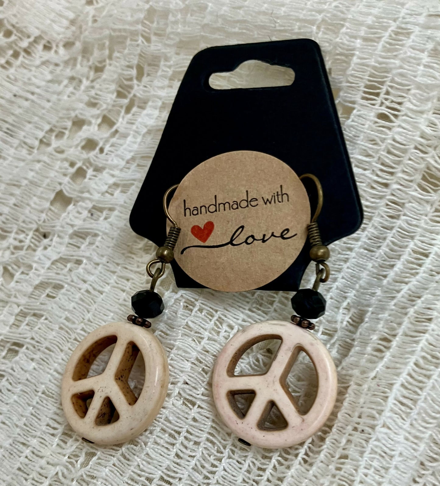 #3275 Peace earrrings