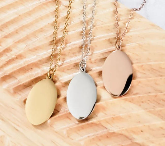Oval Pendant Necklace
