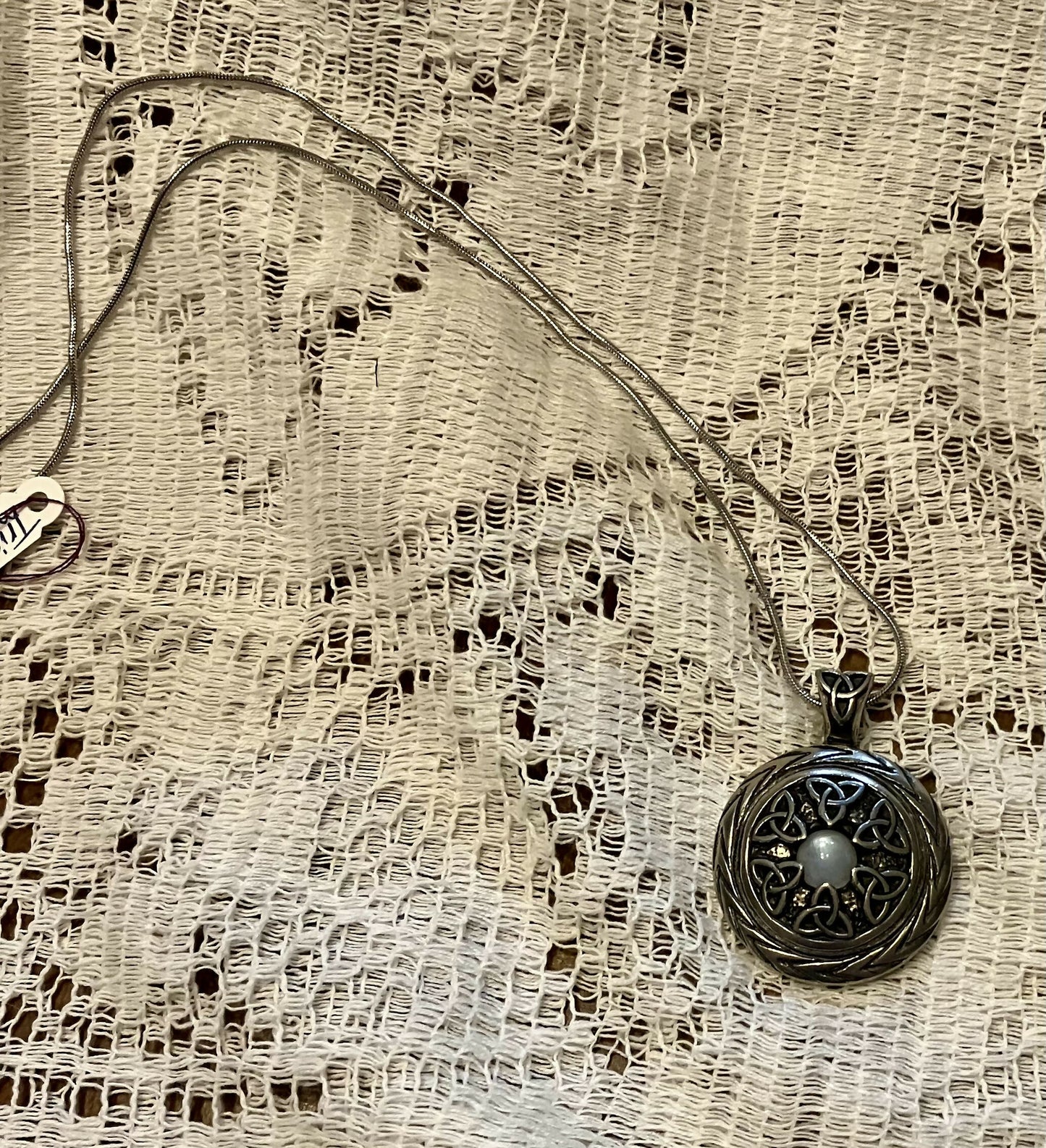 Triquetra with moonstone pendant #2024
