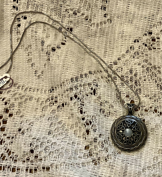 Triquetra with moonstone pendant #2024